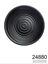 Imagen de BANDEJA MELAMINA REDONDA NEGRO 23CM 3.26